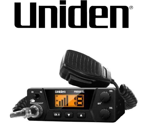 Radio Amador Px Uniden Pro505Xl Pro Series Am Com 40 Canais Motor Home