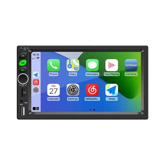 Imagem de Rádio Android Automotivo 2 DIN com GPS - Tela de 7, 9 ou 10 Polegadas - 64GB - Carplay Sem Fio