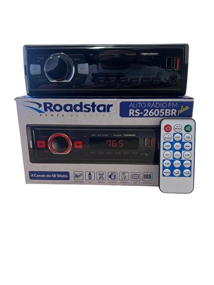 Imagem de Radio automotivo bluetooth 7 cores roadstar