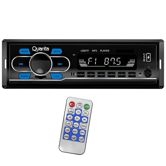 Imagem de Rádio automotivo com Bluetooth e reprodutor MP3 Quanta QTRRA73
