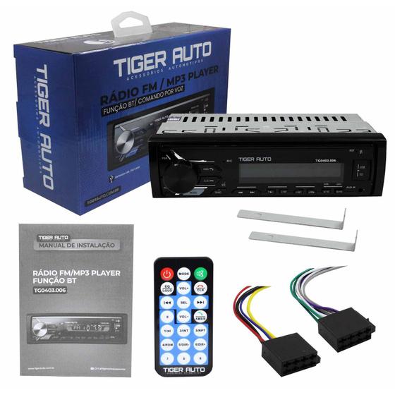 Imagem de Radio Automotivo Fm Mp3 Bluetooth Usb Sd Card