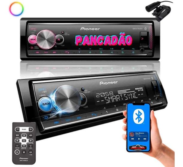 Rádio Automotivo Pioneer Mvhx3000bt Com Antena Interna AM FM Auto Rádio Usb Som Automotivo Bluetooth