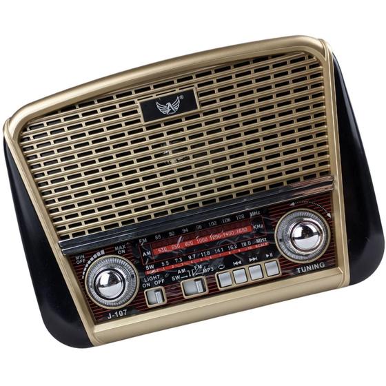 Imagem de Radio Bivolt Manual Estilo Retro Banda Am Fm Sw Recursos