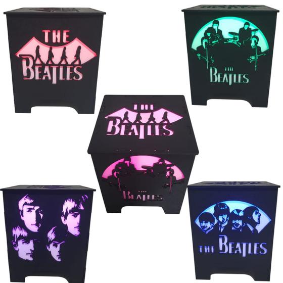 Imagem de Rádio Bluetooth The Beatles Banda Rock Vintage Luminária