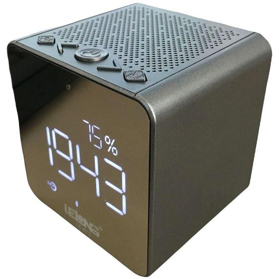 Imagem de Rádio Com Despertador Bluetooth Digital Le-673 Preto Lelong