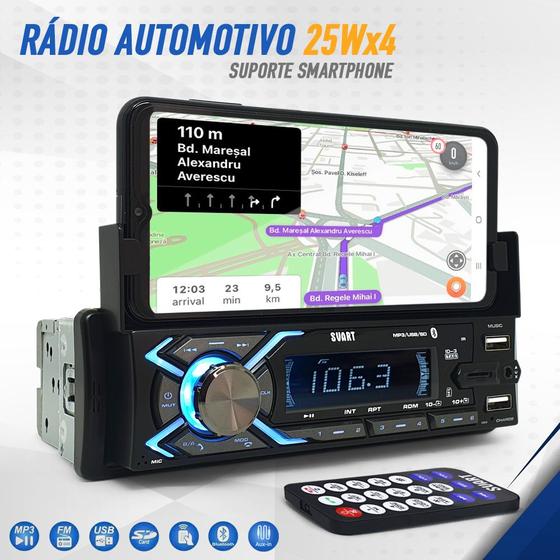 Imagem de Rádio Com Suporte Captiva 2008 2009 2010 2011 2012 2013 2014 Bluetooth USB Apoio Celular