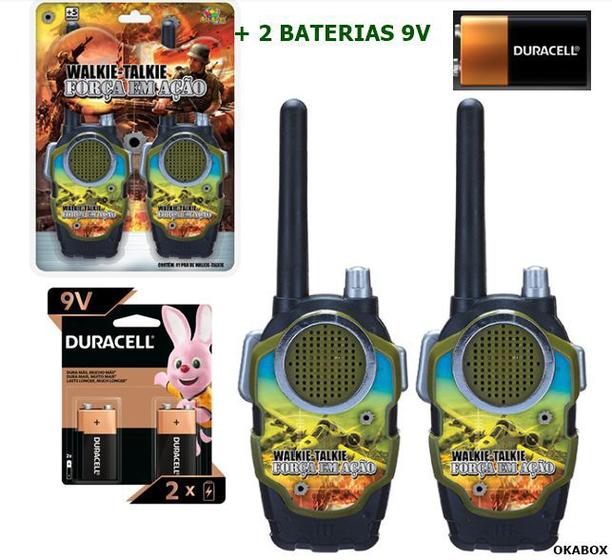 Imagem de Rádio Comunicação Brinquedo Infantil Walkie Talkie + Pilha 9V