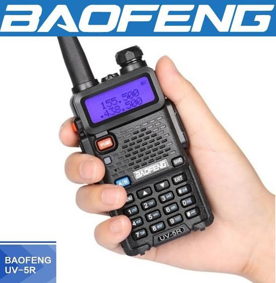 Imagem de Rádio Comunicador Baofeng Modelo UV-5R Original UHF VHF