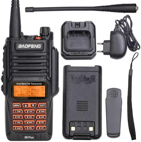 Imagem de Radio Comunicador Longo Alcance Dual Band a Prova dágua 10w Baofeng
