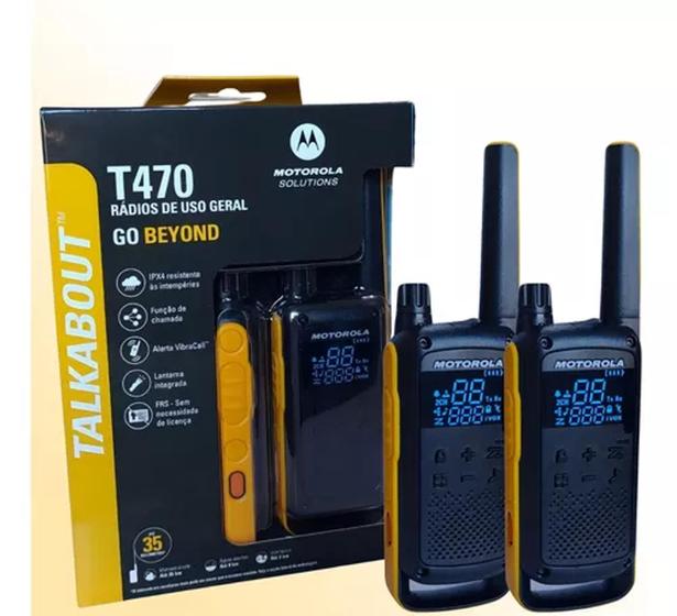 Imagem de Rádio Comunicador Talkabout 35km T470BR Amarelo/Preto MOTOROLA - Motorola Solutions