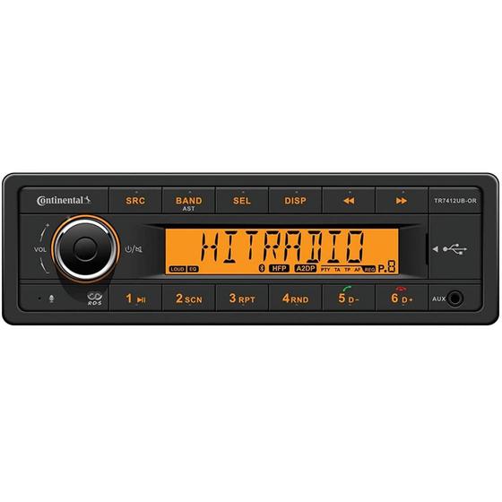 Imagem de Rádio de Carro VDO Continental TR7412UB-OR com Bluetooth - 12V