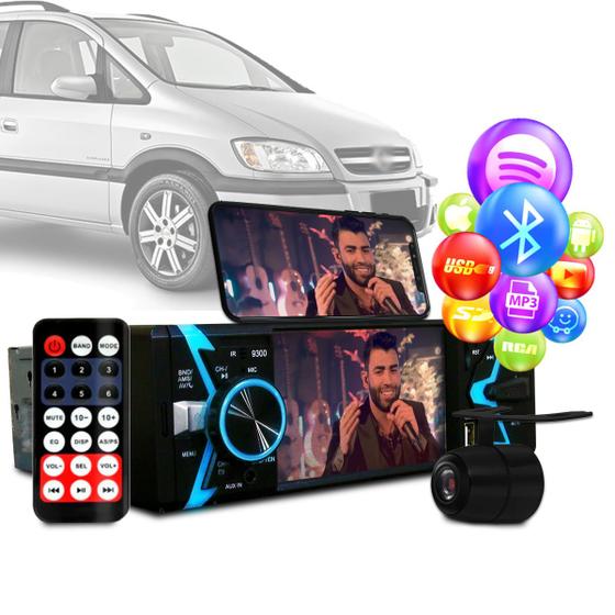 Imagem de Radio Dvd Bluetooth Mp5 Usb 1din Espelhamento Gm Zafira