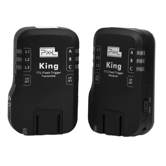 Imagem de Rádio Flash Pixel King Wireless E-TTL 2.4GHz para Canon