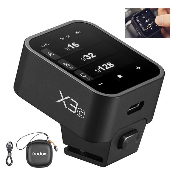 Imagem de Radio Flash Ttl Sem Fio Touchscreen Godox Nano X3 - Canon