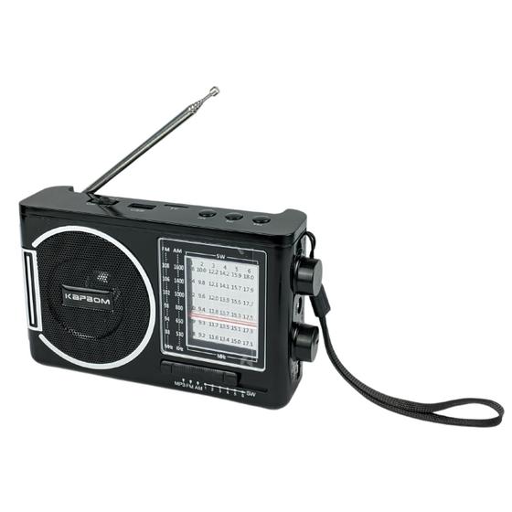 Imagem de Radio FM AM SW Retro com Bluetooth Usb Micro Sd e Bateria Removivel Para Idosos Ouvirem Musicas