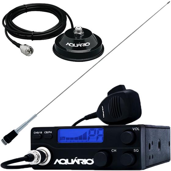 Imagem de Radio Móvel Px 40 Canais RP-40 Antena 1,62 metros B-2070 Suporte Magnético com Cabo 4 metros M-700K