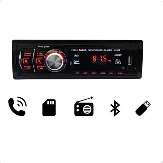 Imagem de Radio mp3 8850b bt 25w c/controle (1 usb) 40/cx first option