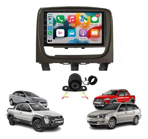 Imagem de Rádio MP5 Multimidia Carplay sem Fio Bluetooth Touch Câmera de Re Fiat Strada Palio Siena Adventure