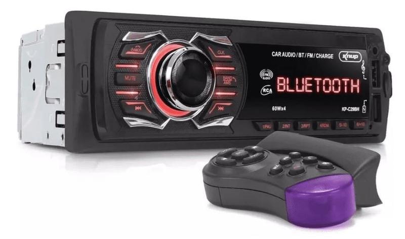 Imagem de Rádio para Carro Bluetooth USB MP3 Player e Leitor SD