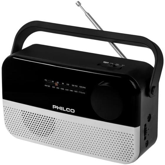 Imagem de Radio Portatil AM/FM Philco PRR1010BT-SL com Bluetooth 110V ~ 60HZ - Preto/Prata
