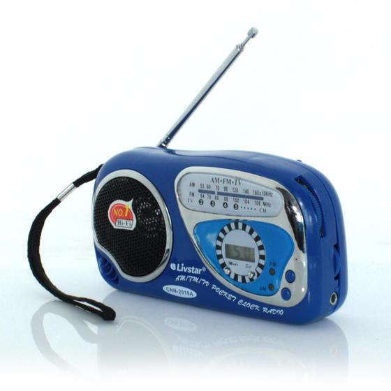 Rádio Portátil Am/Fm/Tv Livstar Cnn-2019A - Rádio Portátil - Magazine Luiza