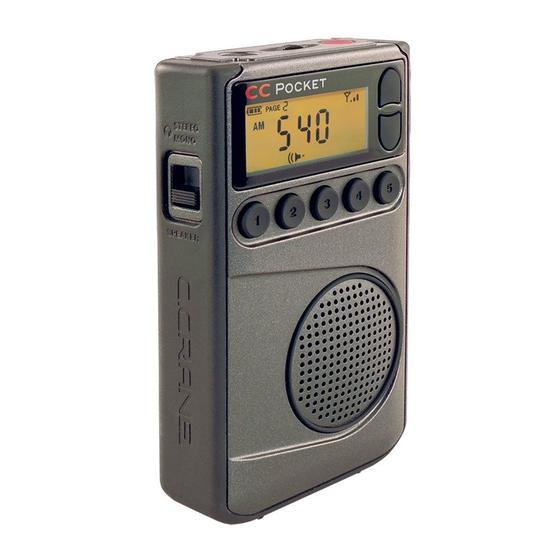Imagem de Rádio Portátil C.Crane CC Pocket AM/FM/NOAA com Relógio
