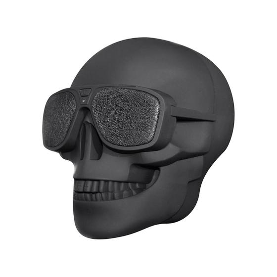 Imagem de Rádio portátil de Halloween sem fio Bluetooth Skeleton Skull