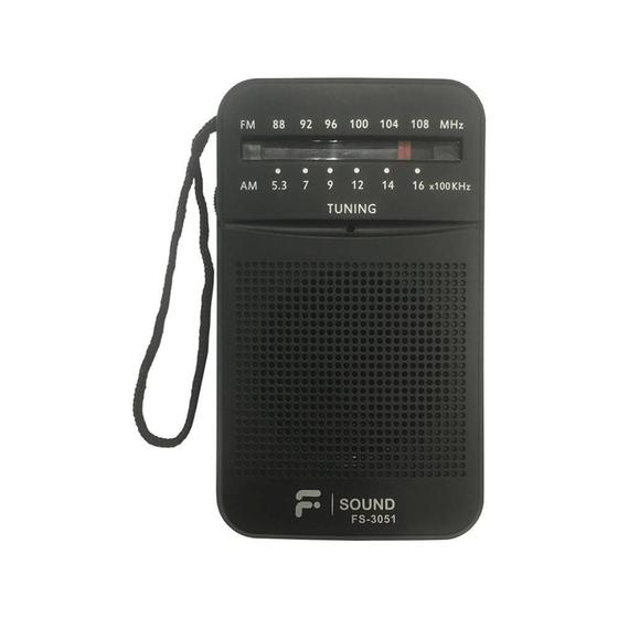 Imagem de Radio Portátil F-Sound Fs3051 Am/Fm - Preto