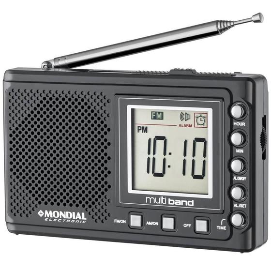 Rádio Portátil Mondial Multi Band 2 RP-04 Preto - 3V DC é boa?