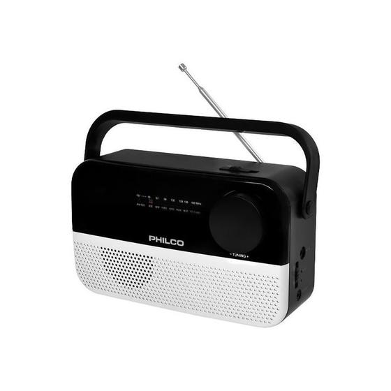 Imagem de Rádio Portátil Philco PJR2200BT AM/FM com Bluetooth - Preto/Cinza