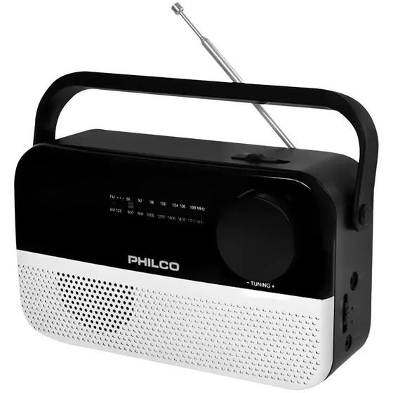 Imagem de Rádio Portátil Philco Pjr2200Bt Sl Bluetooth Am Fm Preto Cinza