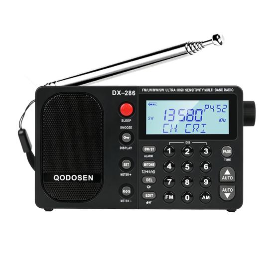 Imagem de Rádio Portátil QODOSEN DX-286 AM/FM/LW/SW - Com Baterias