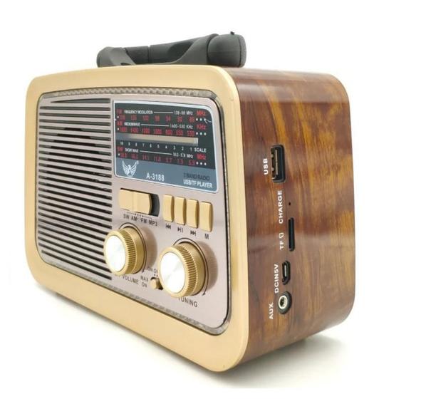 Imagem de Rádio Portátil Vintage Altomex Am/Fm USB Bluetooth Bivolt