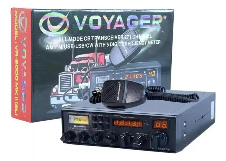 Imagem de Radio Px Voyager Vr 9000 Mk2 cor preto versao Dama Da Noite 271 Canais