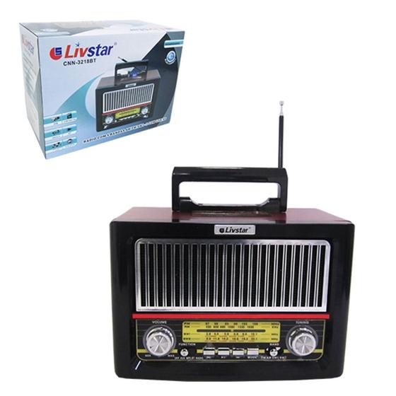 Imagem de Radio Recarregavel 8w Bivolt Bluetooth /fm/am/usb/sd/auxiliar CNN-3218BT