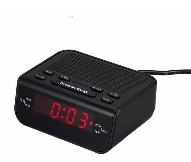 Imagem de Rádio Relógio Digital Alarme Duplo Lelong Le-671