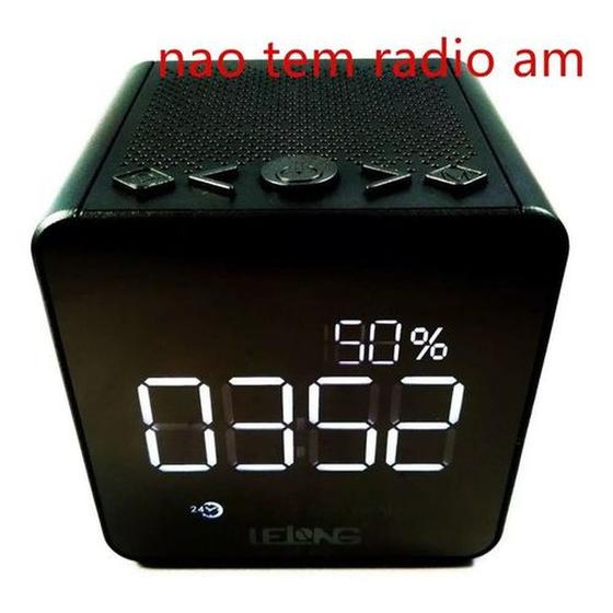 Imagem de Radio Relógio Digital Bluetooth Usb Cartão Sd Am/fm Le-673