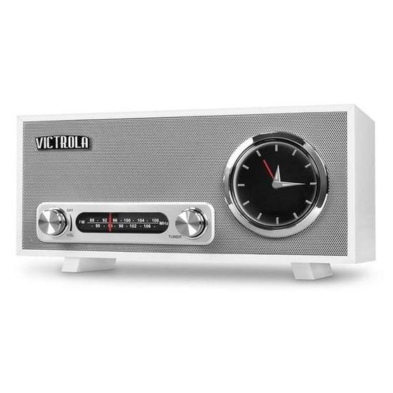 Imagem de Rádio Relógio Victrola Broadway VC 150 Branco - Bluetooth