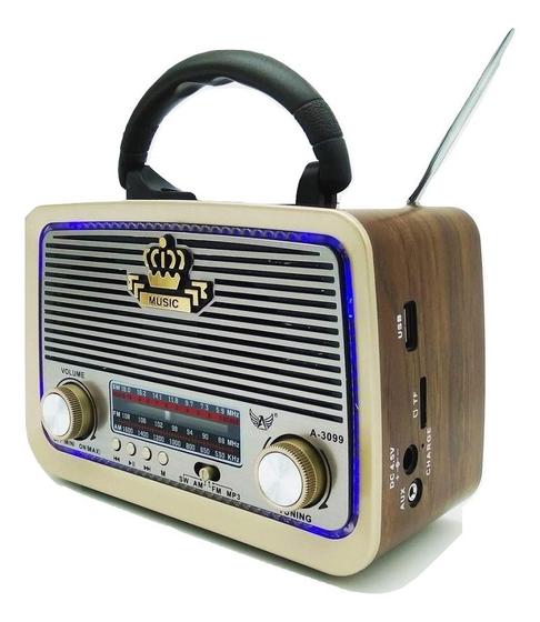 Imagem de Radio Retro A-3099 Am Fm Entrada Usb Cartão Sd Aux Pendrive