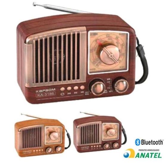 Imagem de Radio retro bluetooth am/fm ka3186 - KAPBOM