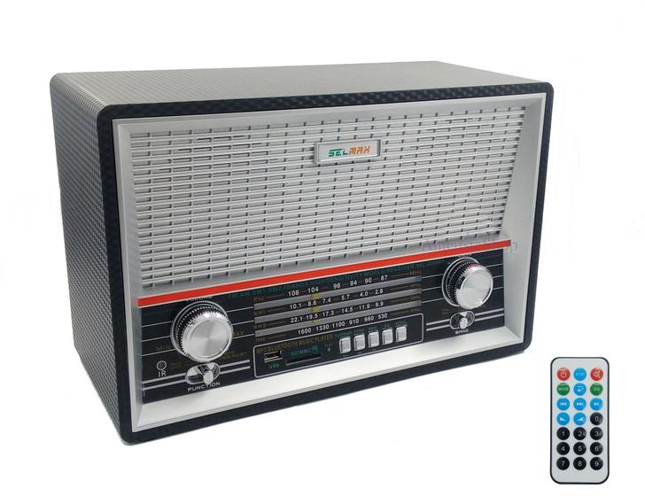 Imagem de Rádio Retrô Com Controle Bluetooth Bt 2068 Livstar