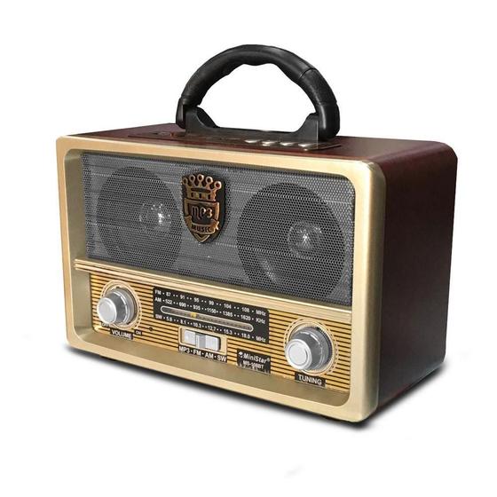 Imagem de Radio Retro Fm/Am/Sw Usb/Tf Bi-Volt Ms-111Bt - Ministar