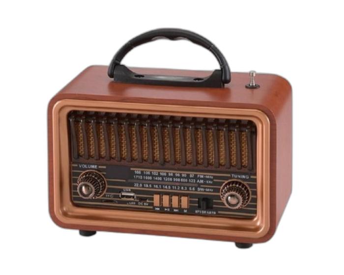 Imagem de Rádio Retro Vintage Bluetooth Am/fm Estilo E Som Clássico