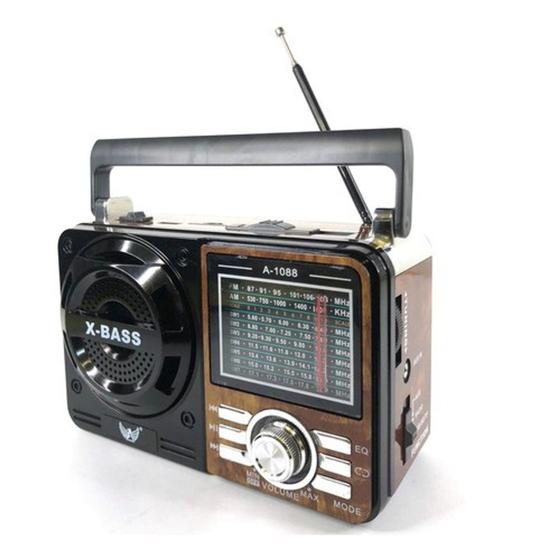 Rádio retro Vintage Fm Am usb ALTOMEX Rádio Portátil Magazine Luiza