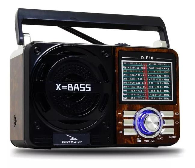 Imagem de Rádio Vintage Retro com bluetooth USB 1088 AM/FM/SW recarregável