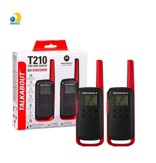 Imagem de Rádio Walkie-Talk Talkabout T210BR Bivolt Nacional Original com NFe e Anatel