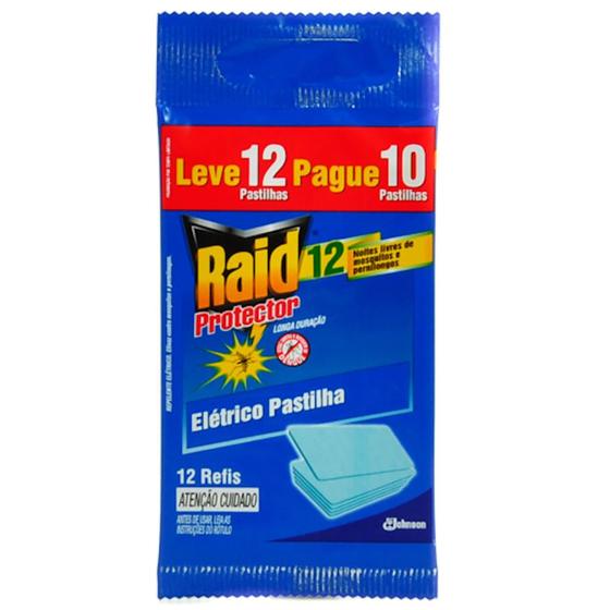 Imagem de Raid Elétrico Pastilha 12 horas Refil com Óleo de Eucalipto Leve 12 e Pague 10 Pastilhas