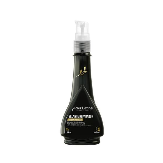 Imagem de Raiz Latina Escova Acetinada Selante Reparador Step 4 100ml