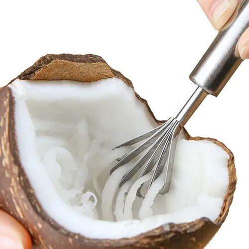 Imagem de Ralador De Coco Manual Raspador Frutas Aço Inox Multiuso 