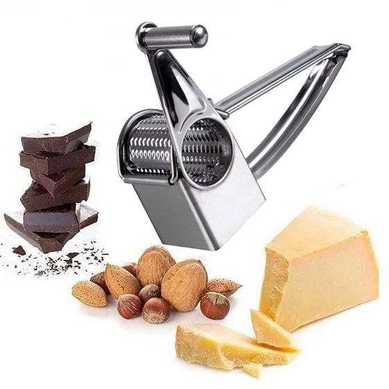 Imagem de Ralador De Queijo  Nozes Inox Alimentos Cozinha Triturador Profissional